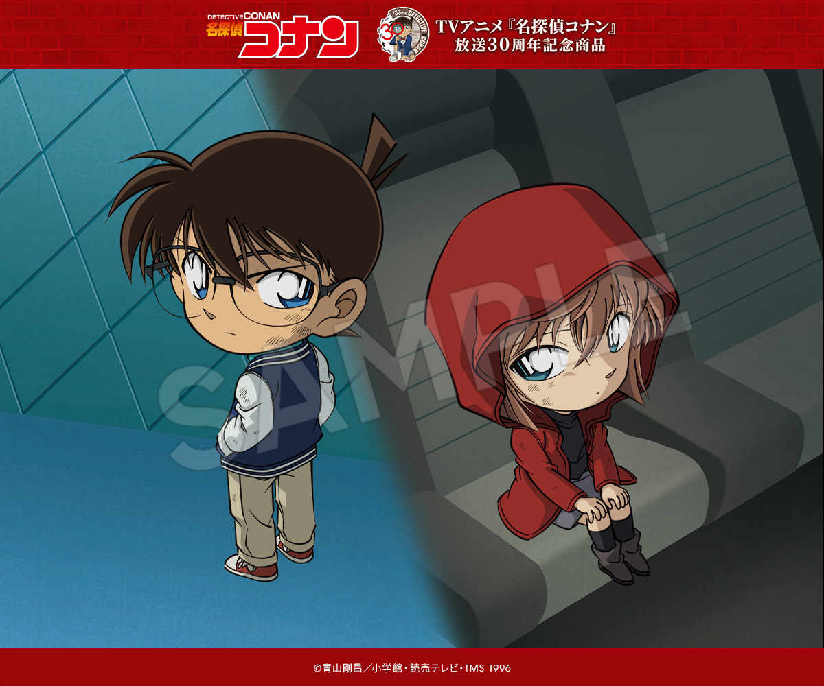 🌟#名探偵コナン👓
:･ﾟ✧--✦アニメ30周年記念
　　デフォルメ描き下ろし✦--✧･ﾟ:

📸『謎めいた乗客』より
<特設サイト>x.gd/3Aj41
2/6 12：00発売