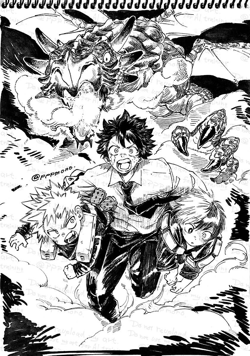 息抜き絵
「クッソが！離せ！俺がぶっ倒す！」
「みろりや…俺の籠手どっかいった」
「無理無理無理無理！！」