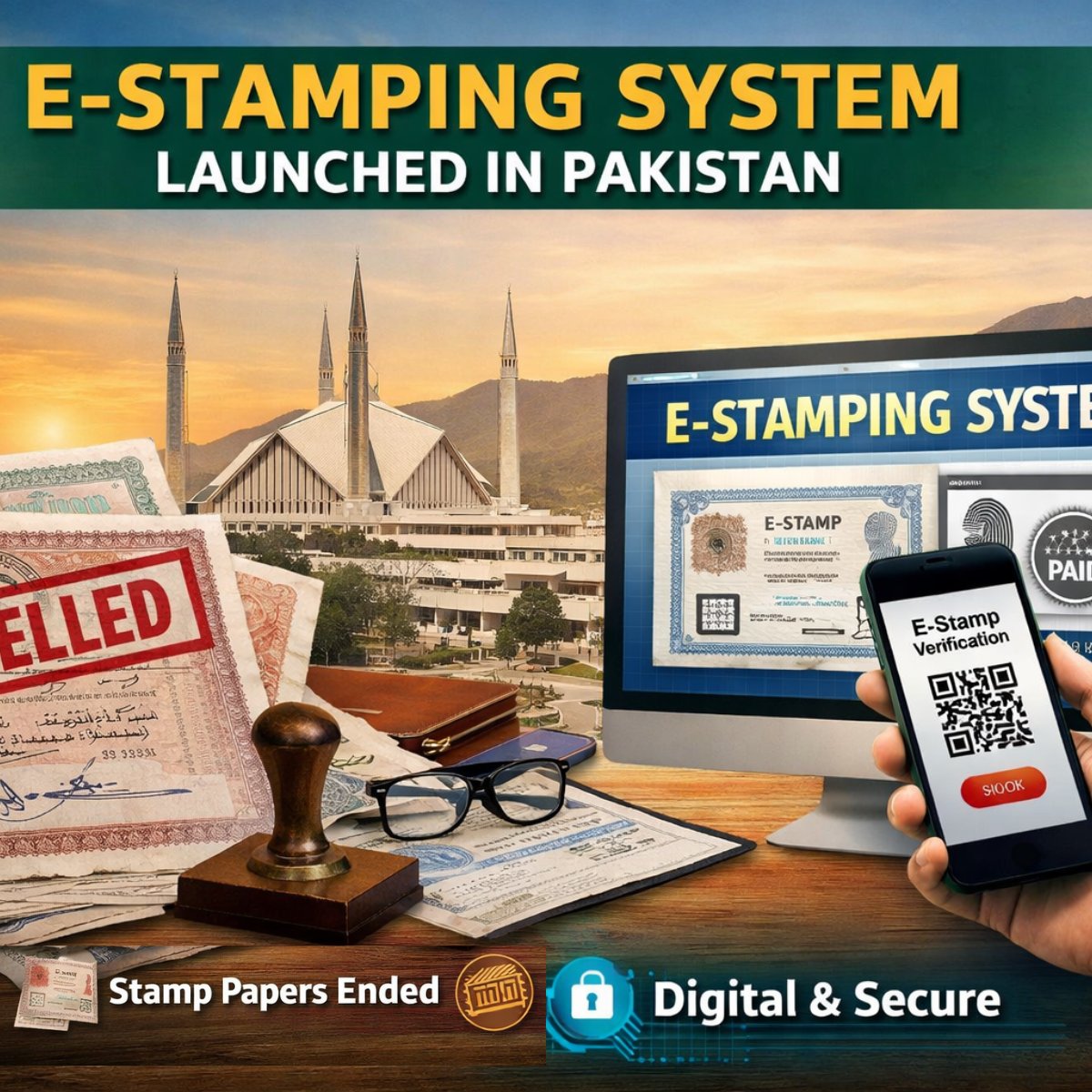 ajjkibaat's tweet image. Islamabad leads to digital change. The government stops issuing old stamp papers &amp;amp; strengthens verification through the E-Stamping System
Read more: ajjkibaat.com.pk/e-stamping-sys…
#ajjkibaat #PakistanDigital #StampPapers #EStamp #Innovation #PublicTrust #ModernPakistan #digitalPakistan