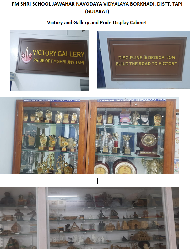 TapiJnv's tweet photo. Victory Gallery established at JNV Tapi under PM SHRI Scheme to showcase student and school achievements,inspire excellence,and build a culture of pride,motivation and aspiration within the school community. #JNV #NVS #PMShri #VictoryGallery
@nvsropune
@NVS_HQ
@EduMinOfIndia https://t.co/7QnnFsMXNf