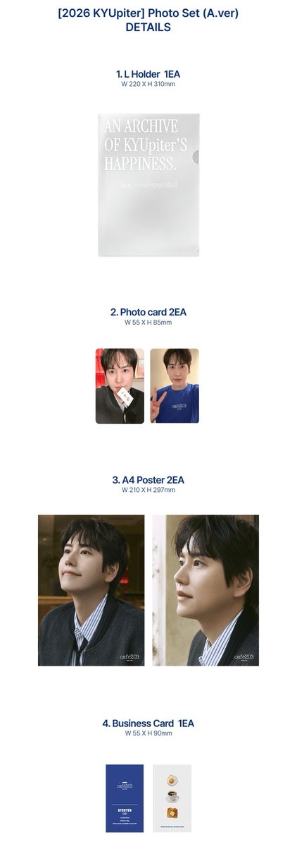 ackeraman25's tweet photo. PRE ORDER: KYUHYUN CAFE 203 MERCHANDISE💙

📦 Photo Set [a ver/ b ver] : 165K/ DP 105K

📆 Close PO until sold
📦 Estimasi rilis: 24 Maret 2026
✅️ Est bersih ina (tax &amp; shipping)
✅️ Packing
⚠️ Ikut PO = Sabar 🫶

Minat? DM dan mention setelahnya ya :) https://t.co/sSrslfuqFQ