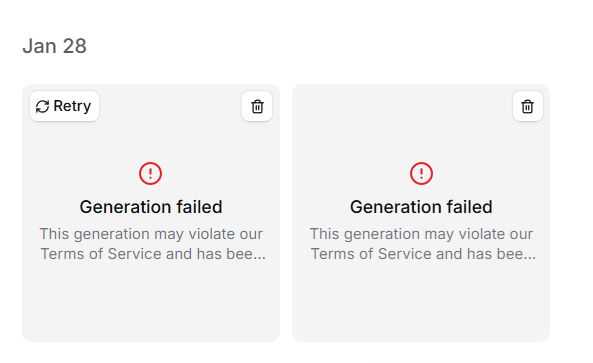 Running into a consistent roadblock with image prompts on <a href="/elevenlabsio/">ElevenLabs</a>.

The same prompts run cleanly on Flow / Nano Banana, 
Flagging this as product feedback for <a href="/matt_elevenlabs/">Matthieu ❙❙ ElevenLabs</a>.

Strong tool overall.