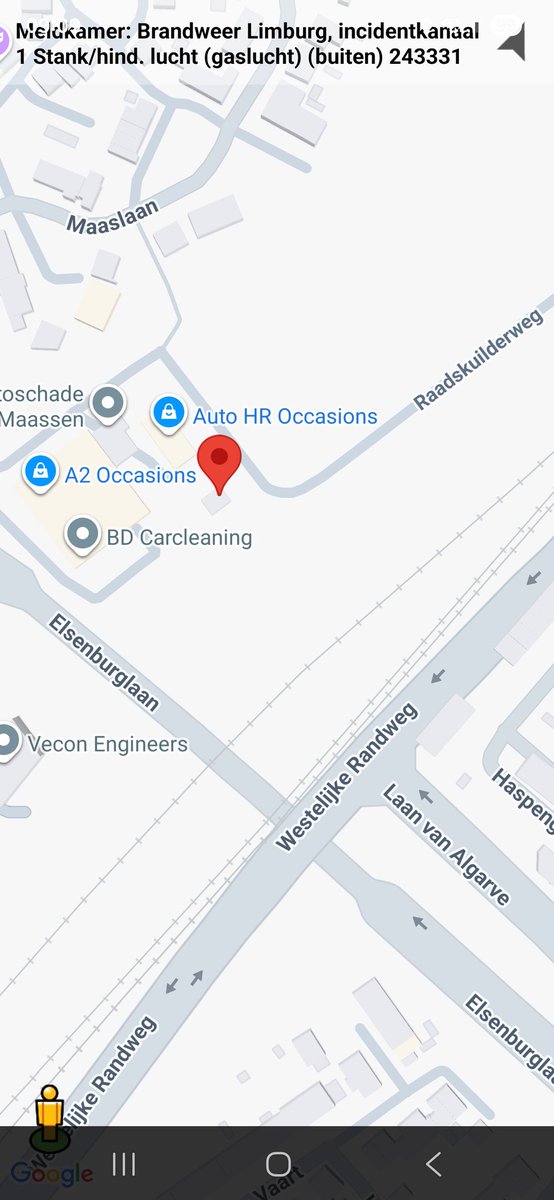 Gaslucht buiten in Geleen