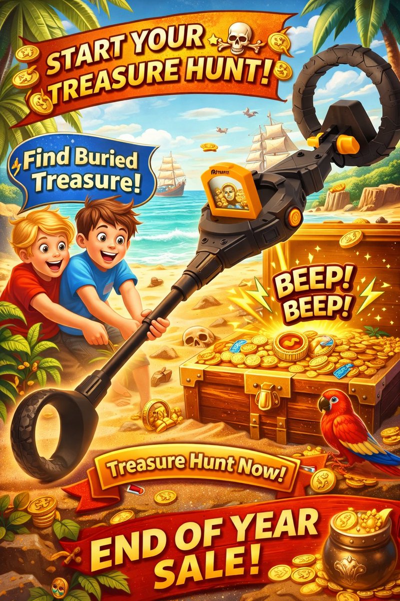 New Year Limited 🎆 | Year-End Sale
A gift kids actually use.
PANCKY Kids Metal Detector (3–10): lightweight, waterproof &amp; beginner-friendly.
⏰ Limited stock — final deal of the year!
👉 panckydetectors.com/products/panck…
#NewYearDeals #KidsGift #PANCKY #LimitedOffer