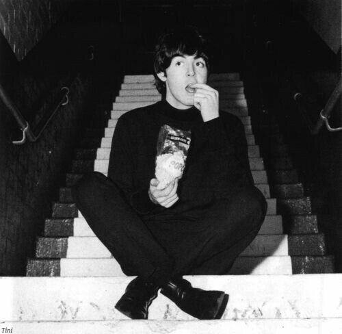 Paul McCartney, backstage in Sheffield.
The #Beatles