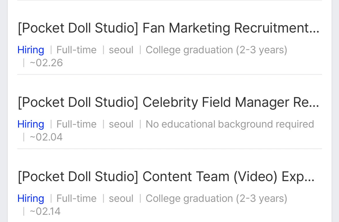 Podol current recruitment