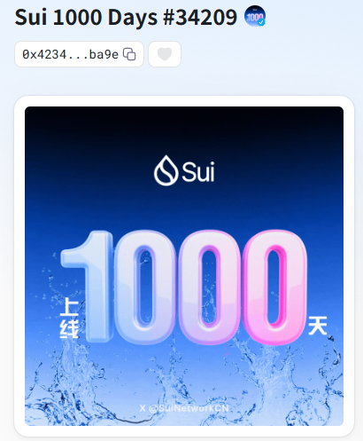j58196's tweet photo. @SuiNetworkCN Congratulations #Sui1000Days 🫧
My NFT #34209, and I first started using Sui in 2023
@SuiNetwork @SuiNetworkCN https://t.co/hSSZoHO8h1