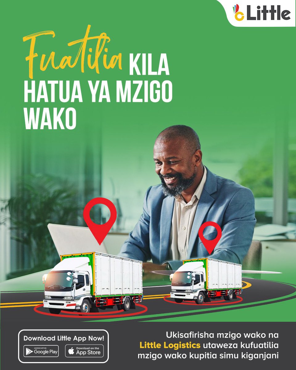 LittleAppTz's tweet photo. Fuatilia kila hatua ya mzigo wako kwa urahisi!
Kwa Little Logistics, unajua mzigo wako uko wapi muda wote, moja kwa moja kupitia simu yako.
Wasiliana nasi +255 768 364 009

#littlelogistics #LittleCorporate #LITTLEAPP #littletanzania https://t.co/QrYPsKjA6z