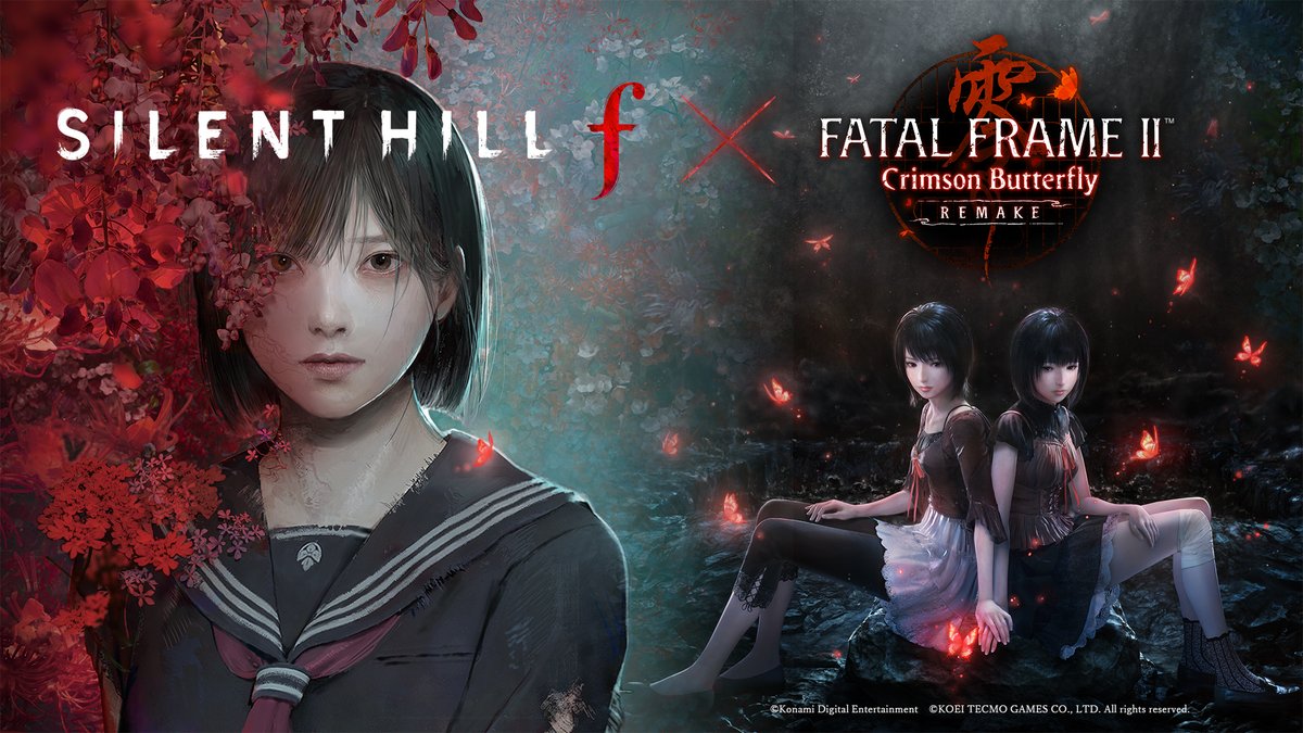Today, we are pleased to announce a special collaboration between SILENT HILL f x FATAL FRAME II: Crimson Butterfly REMAKE.

Free downloadable costumes will be added at a later date, and more details will be shared in the coming weeks.

#SILENTHILLf #FATALFRAMEIIREMAKE