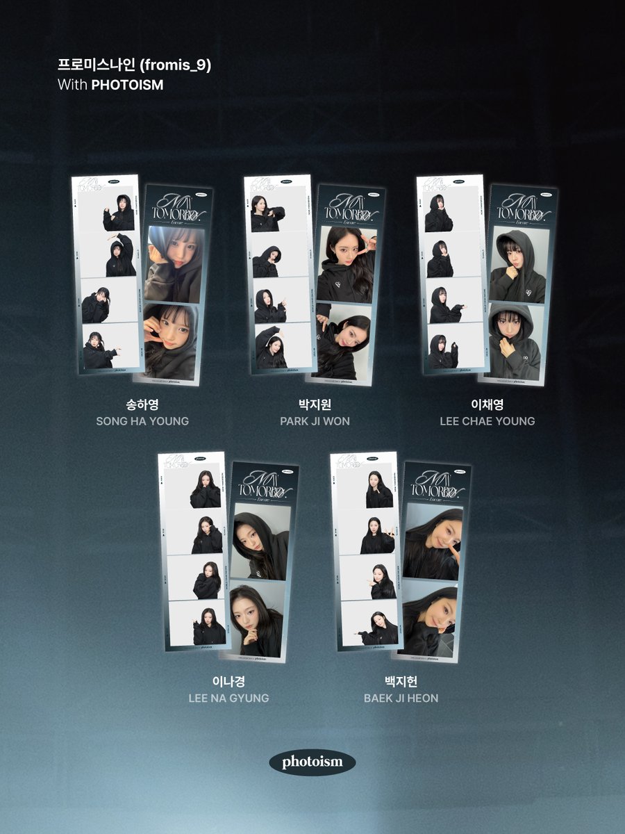 photoism_kr's tweet image. PHOTOISM X fromis_9
ARTIST FRAME OPEN !

와..ᰔ 프나 미모 예술이다, 예술👏🏻
여기서 제일 잘하는 사람들이야

플로버들 일상에 언제나
큰 도움 주는 행운둥이들₊˚🍀

포토이즘에서 프로미스나인과 함께
소중한 추억을 남겨보세요 📸

📅 26.01.30 – 26.02.22

ONLY IN PHOTOISM