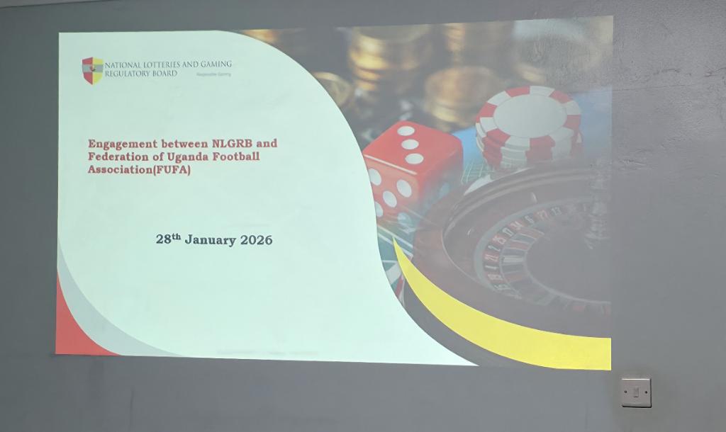 lgrb_uganda's tweet photo. Happening Now!
The @lgrb operation team led by CEO @denismudene is holding a stakeholder engagement with the Federation of Uganda Football Associations (FUFA) @OfficialFUFA to strengthen collaboration on football integrity and responsible gaming in Uganda.
#ResponsibleGamingUg https://t.co/6goMUzs1Kk