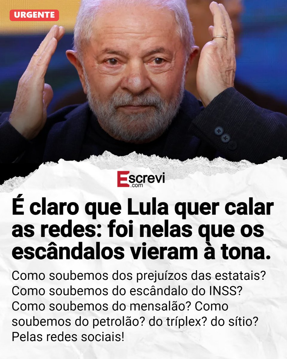 Bom dia xovens amados!
Quem mandou matar <a href="/jairbolsonaro/">Jair M. Bolsonaro</a>?
Tô aqui aproveitando, ainda posso fazer essa pergunta!
Em poucos dias as redes entram no módulo eleições, e aí seremos punidos e calados, até entregarem o trono para o bandido da vez!