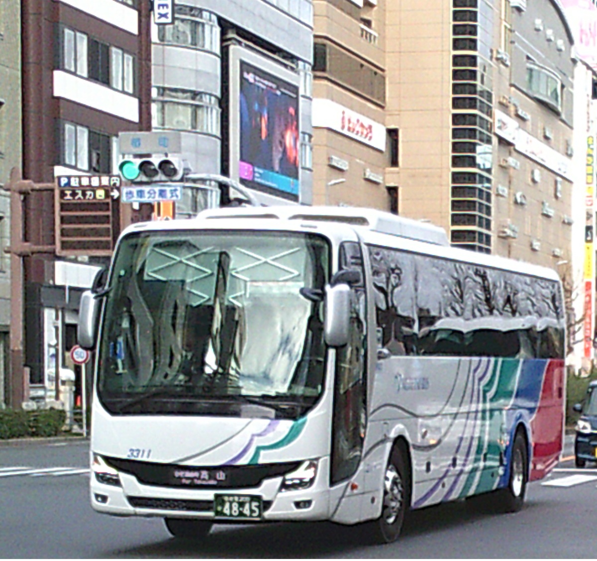 ①3311 高山 名駅 9時15分発 椿町②1512 40 栄 10時