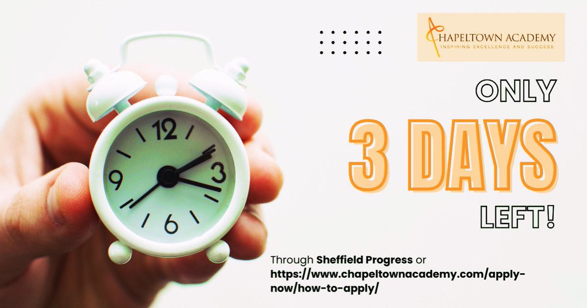 We have reached a record number of applications this year! 🎓🙂
With only 3 days remaining before applications close, apply now to secure your place!