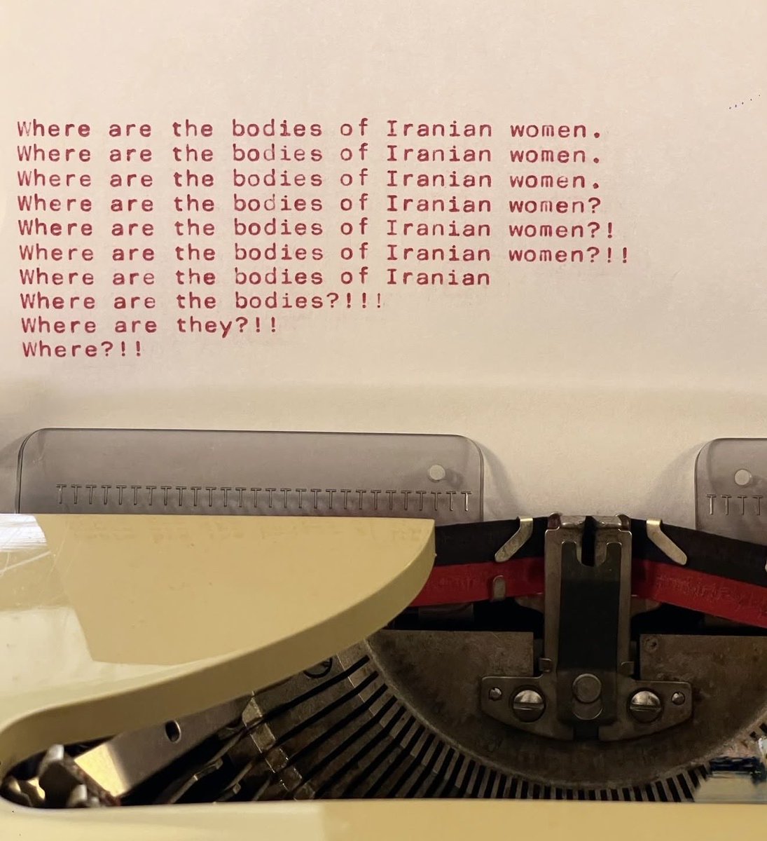 Where are the bodies of Iranian women?
Where are the bodies of Iranian women?
Where are the bodies of Iranian women?
Where are the bodies of Iranian women?
Where are the bodies of Iranian women?
Where are they?
Where?!!
#IranMassacre 
#IranRevoIution2026 
#R2PforIran