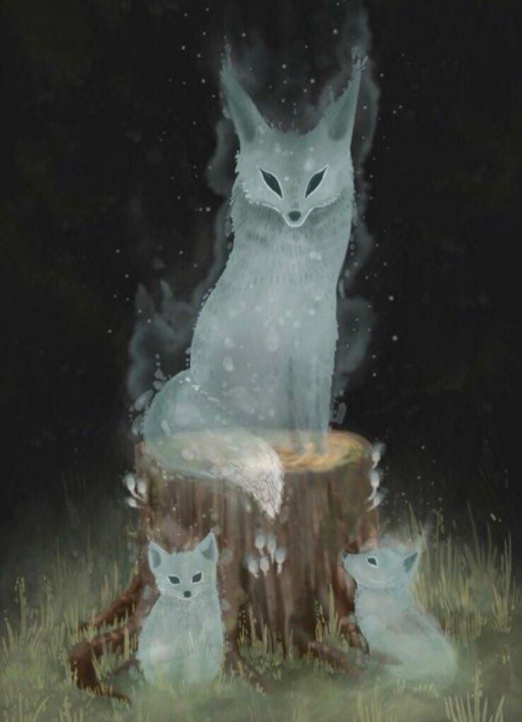 In Cumbrian dialects, 'tod' is fox

A spirit guide and trickster, fox carries a magical pearl that brings good fortune to whomever finds it

from my "Folklore of the Lake District"
bardofcumberland.com/folklore/

#nature #folklore #lakedistrict 
art: Fox Spirits by Stephanie Bayles