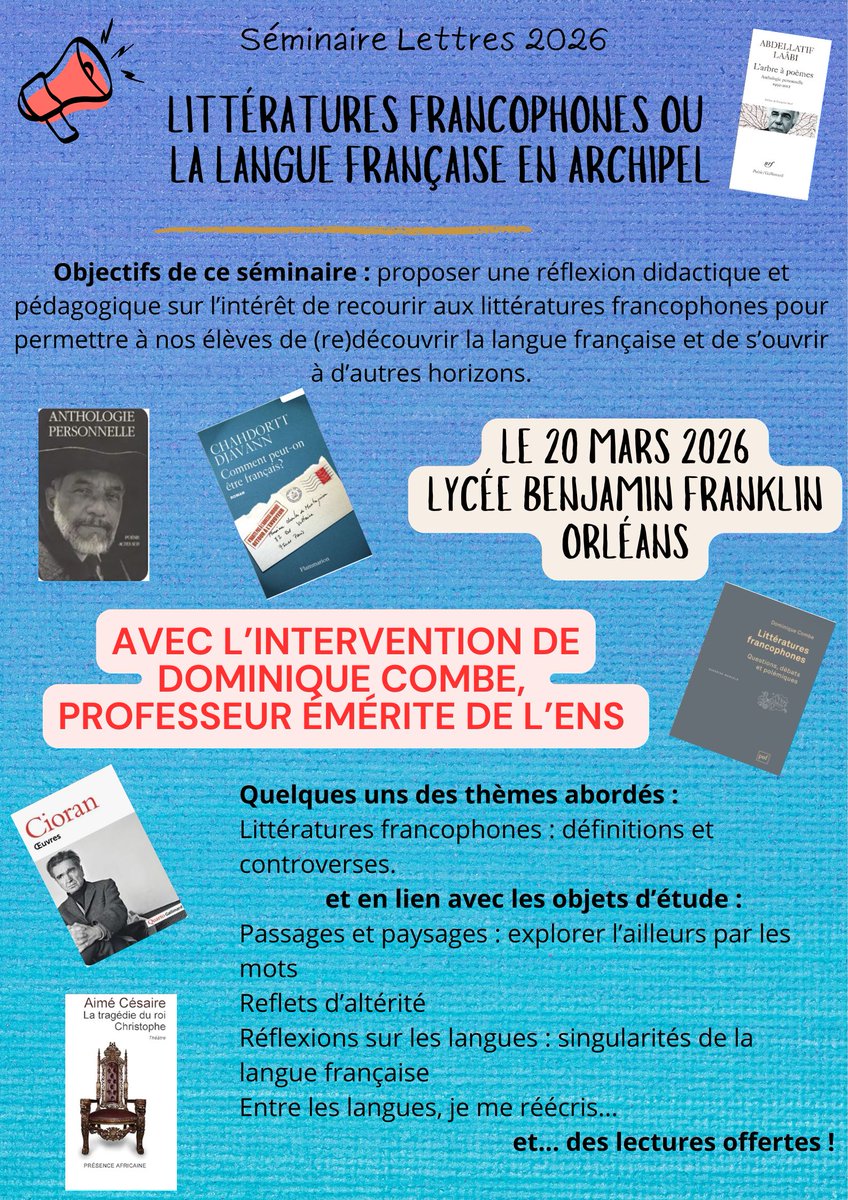 Lettres Orléans-Tours tweet media