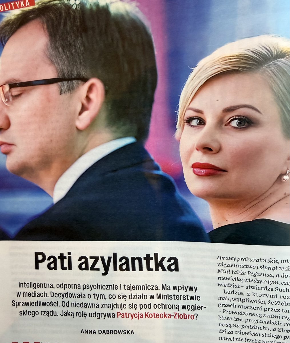 Ciekawy tekst w dzisiejszym tygodniku ⁦<a href="/Polityka_pl/">Tygodnik POLITYKA</a>⁩ 
Jest wszystko.Mafia,służby specjalne,pieniądze,wpływy,ważni politycy,haki i niewyjaśniona śmierć świadka. 
Zwłaszcza ta ostatnia okoliczność bardzo interesująca. 
Wszystko rzuca nowe światło na decyzję o azylu.