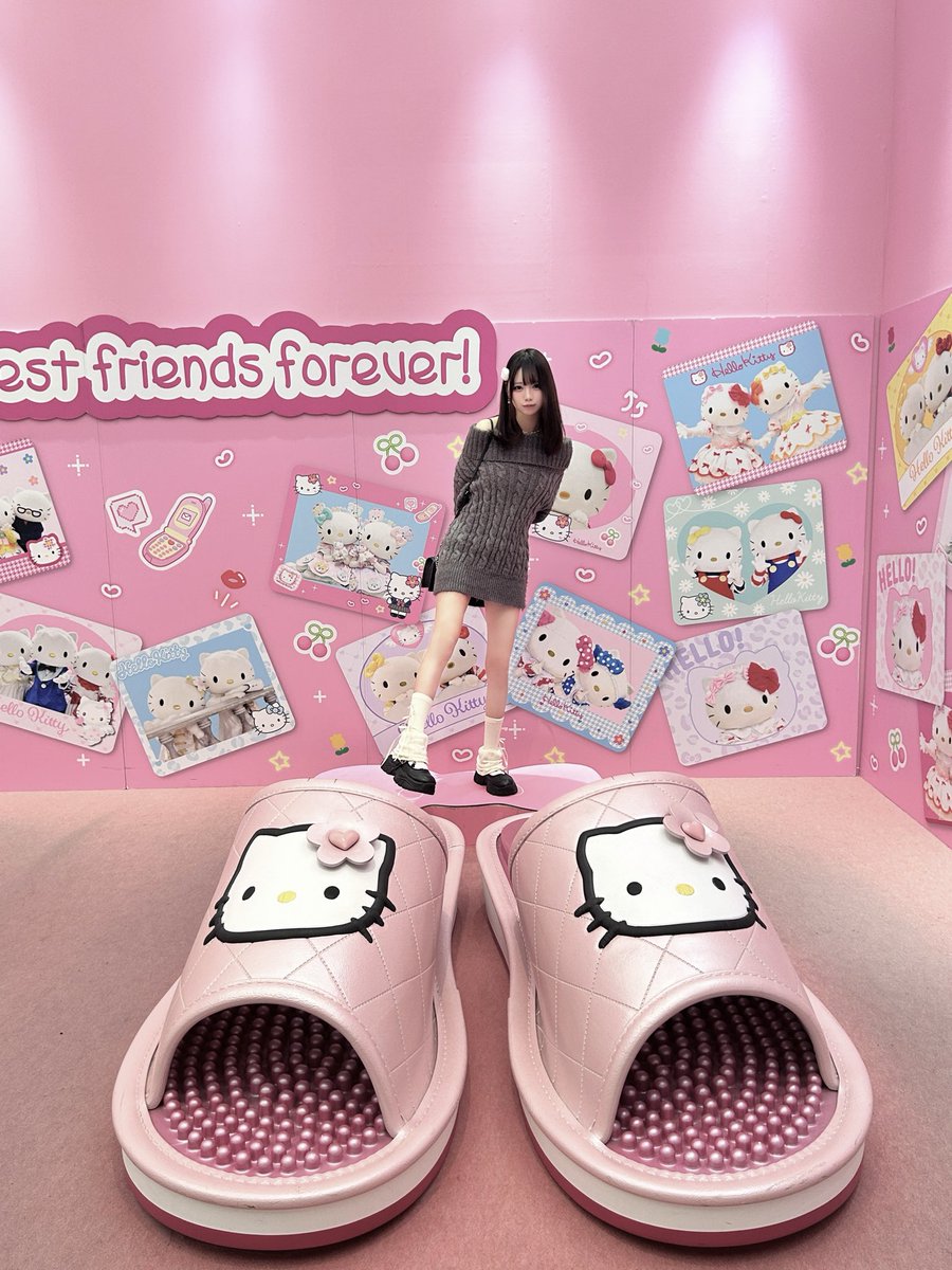 キティちゃん展のこれ、撮られ方わからなかった