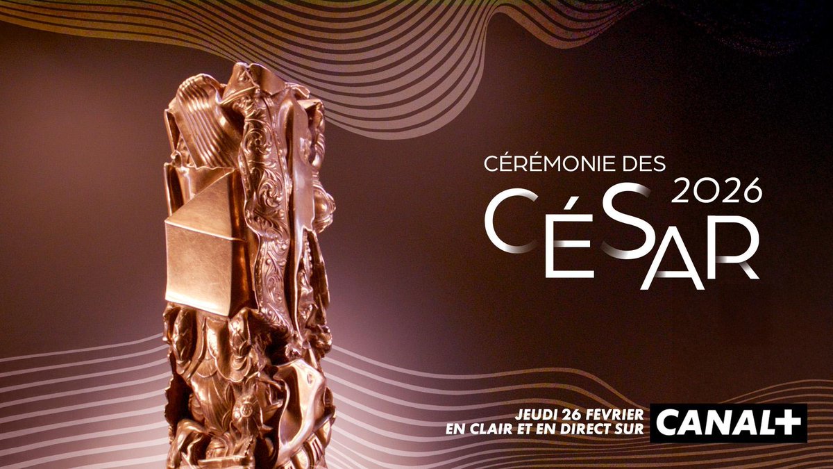 Une journée de gagnée pour retrouver la cérémonie des César !

RDV le JEUDI 26 FÉVRIER en clair et en direct sur CANAL+.

#César2026