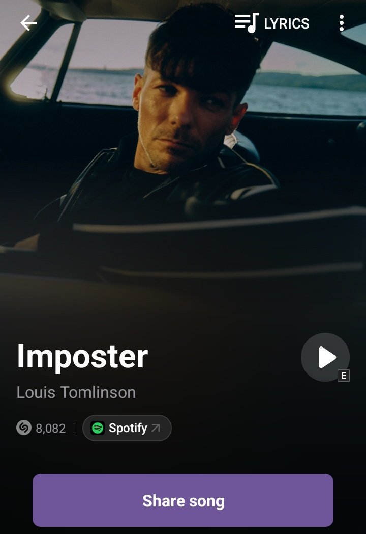 LouisOnShazam's tweet photo. Imposter surpassed Palaces and now is the second most shazamed songs on HDIGH https://t.co/g4fyMpiKn9