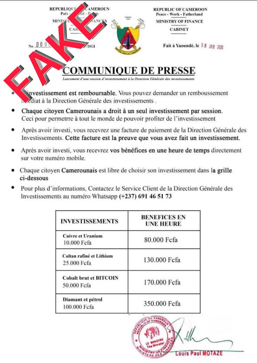 Fake News ❌️ Attention 🚨🚨🚨