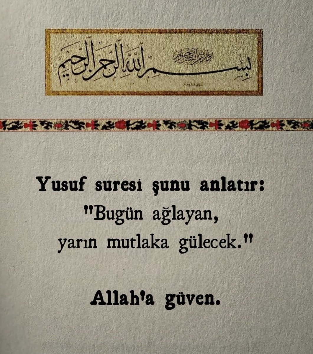 Allah'a güven..