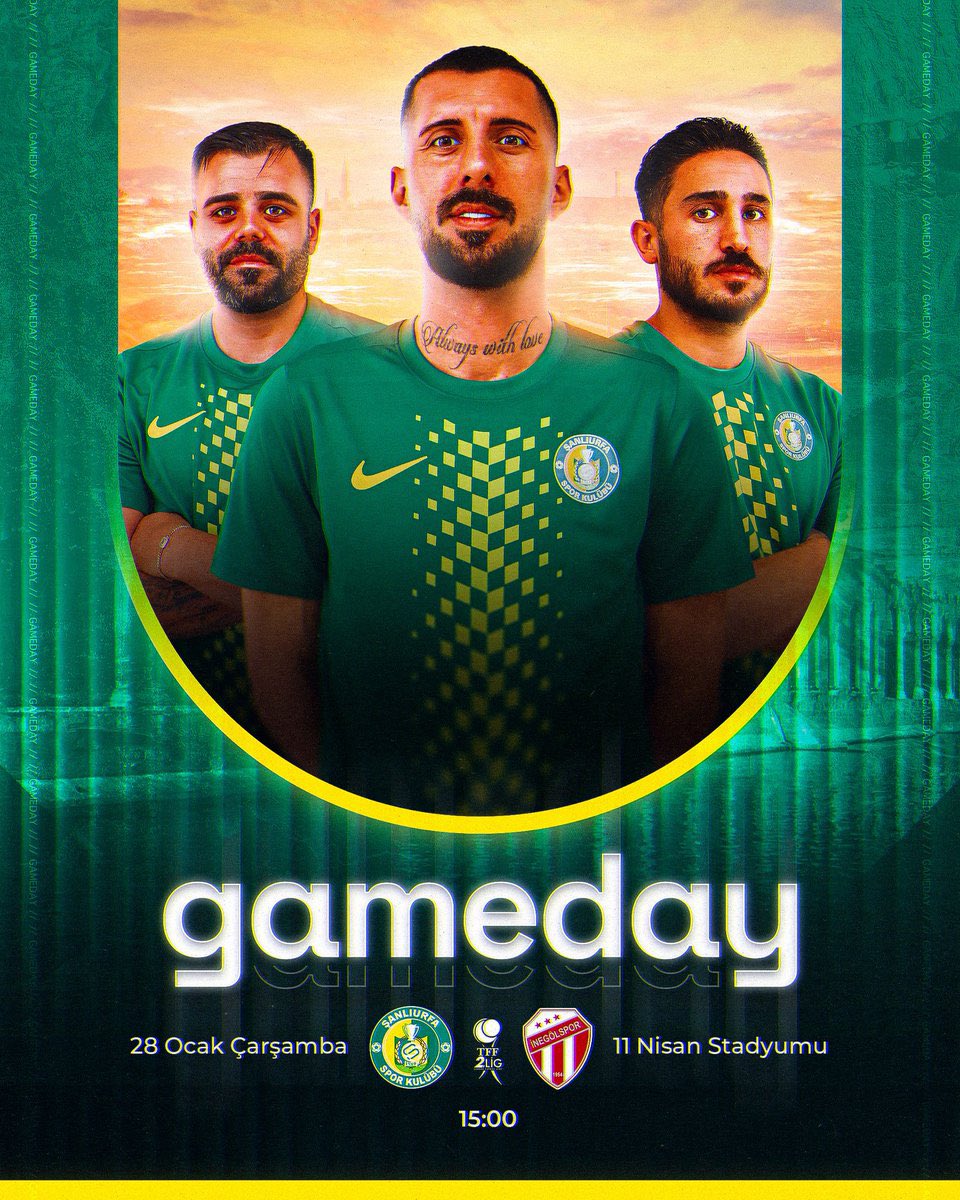 Şanlı şehrin şanlı takımı Şanlıurfaspor’a
İnegölspor karşılaşmasında başarılar diliyorum. 

<a href="/Sanliurfaspor/">Kızılkaya Tarım Şanlıurfaspor</a>