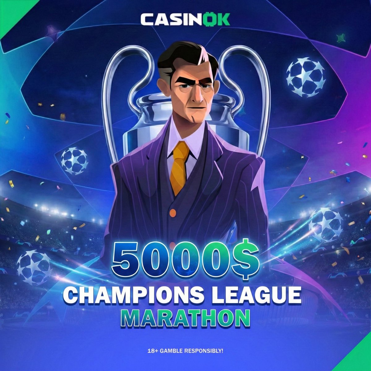#ChampionsLeague League Phase reaches its final, today with 18 matches kicking off simultaneously 🏆

Guess as many as you can and join the leaderboard. 🎟️

THE ULTIMATE PRIZE: 🔥$5,000 CASH if you go a perfect 18-for-18! 💰

THE LEADERBOARD: 
🥇 1st Place: $500 FreeBet 
🥈 2nd