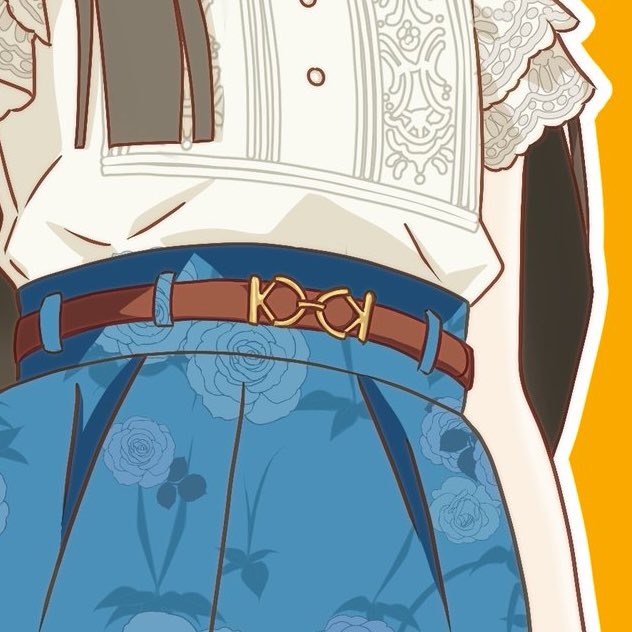 千奈ちゃん描いてて気づいたけど…！ 千奈のベルトって、もしかして