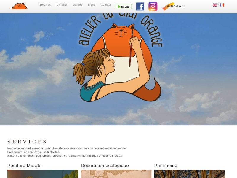 Peinture décorative Atelier du Chat Orange à #Blanot (#SaôneEtLoire) Spécialisé dans les fresques, peintures et enduits décoratif, L'Atelier du Chat Orange a été fondé par Thierry et Laura Berto...
Suite 👉 artisansdupatrimoine.fr/professionnel/…
#Artisan #Restauration #Patrimoine