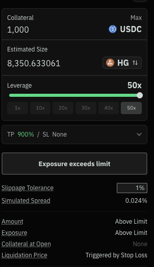 Hey <a href="/OstiumLabs/">Ostium</a> these lower fees and points boost  on $hg is nice and all, but...

Long OI is capped and can't open new positions.

Can we get an OI limit bump please?

<a href="/kaledora/">kaledora</a> 🙏
