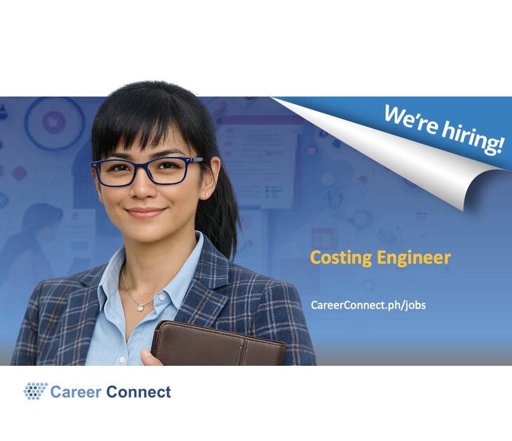 CareerConnectph's tweet photo. Our client is looking for a Costing Engineer to strengthen cost control and support project outcomes. Apply now.

https://t.co/G6kahCebEo

#jobs #jobopening #hiring #careerconnect #OpportunitiesAwait https://t.co/Xw2Fnn8yMX