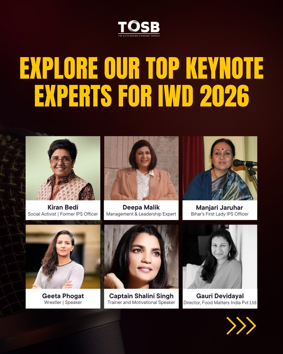 The Outstanding Speakers' Bureau tweet media