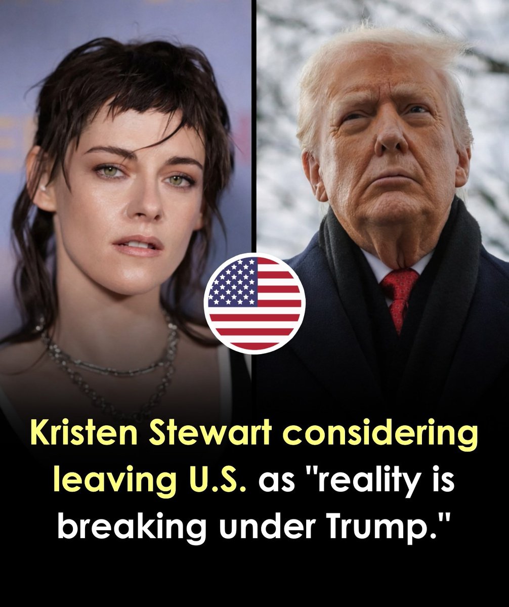 HelpMeMonetize's tweet image. 🎬🎤 Kristen Stewart called President Donald Trump’s policies “terrifying” for the film industry, making it harder for filmmakers to work freely 📉😟. She highlighted tariffs on foreign films and restrictions on creative freedom in Hollywood.

🇪🇺✈️ Stewart is considering moving…