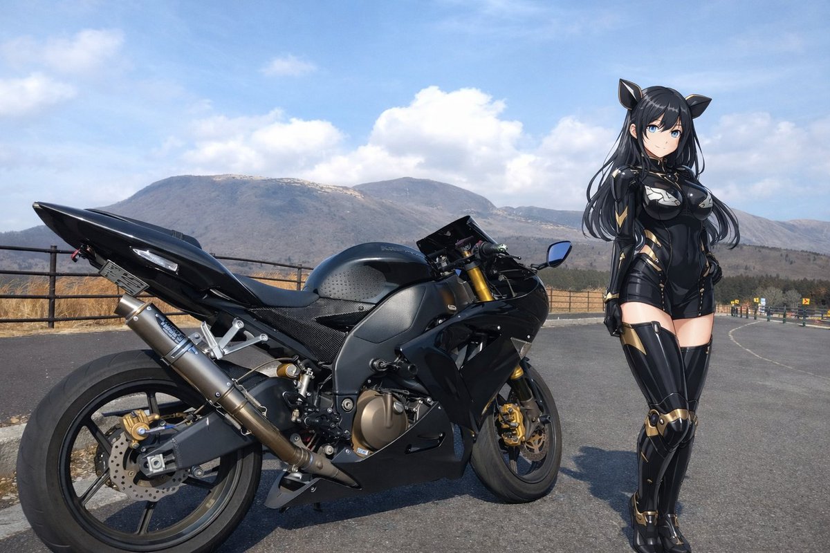 バイクの擬人化が流行ってる（？）みたいだったので、私も「椎型 天子