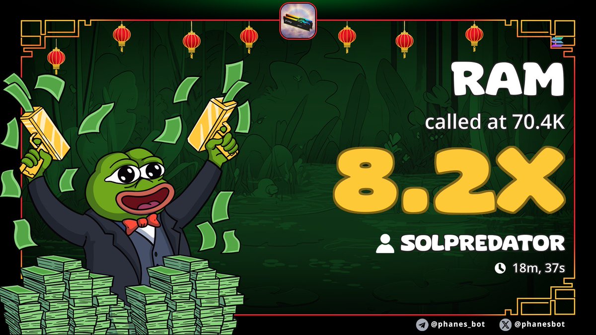 SolPredator01's tweet image. Update; $RAM now at 8.2x📈
Entries matter
#helevier #LovelslandUK #Crypto #Sol
#DOGE #memecoins #zeudiners #USA