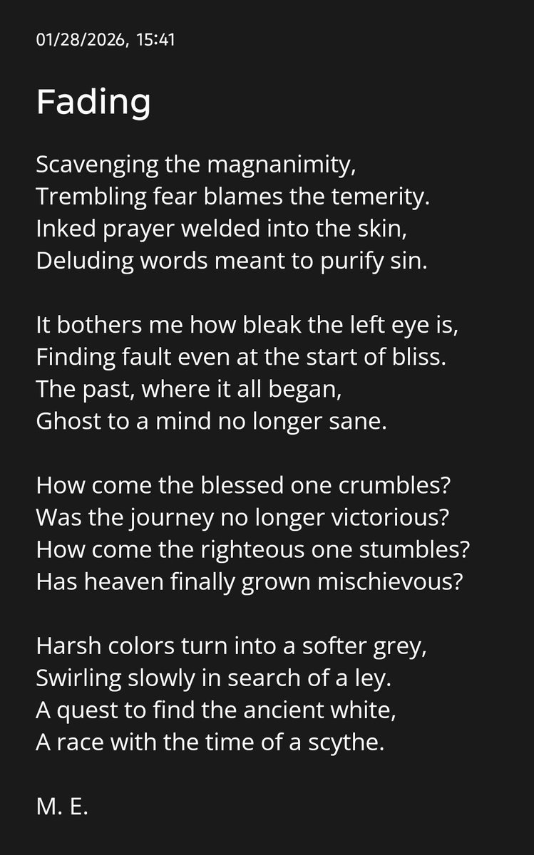 MainaEru's tweet image. Lagi mood nulis #original #poem