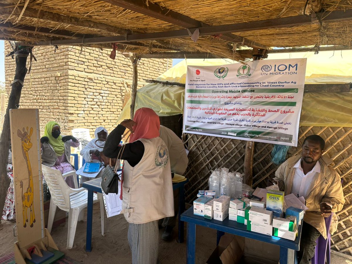 relief_c1's tweet photo. African Relief Committee (ARC) continues to provide lifesaving health and nutrition services to displaced populations in West Darfur, particularly Villages a boarding to Chad. This critical intervention is being implemented with the support of (IOM) and generously funded by Japan https://t.co/zw1TzH78VP