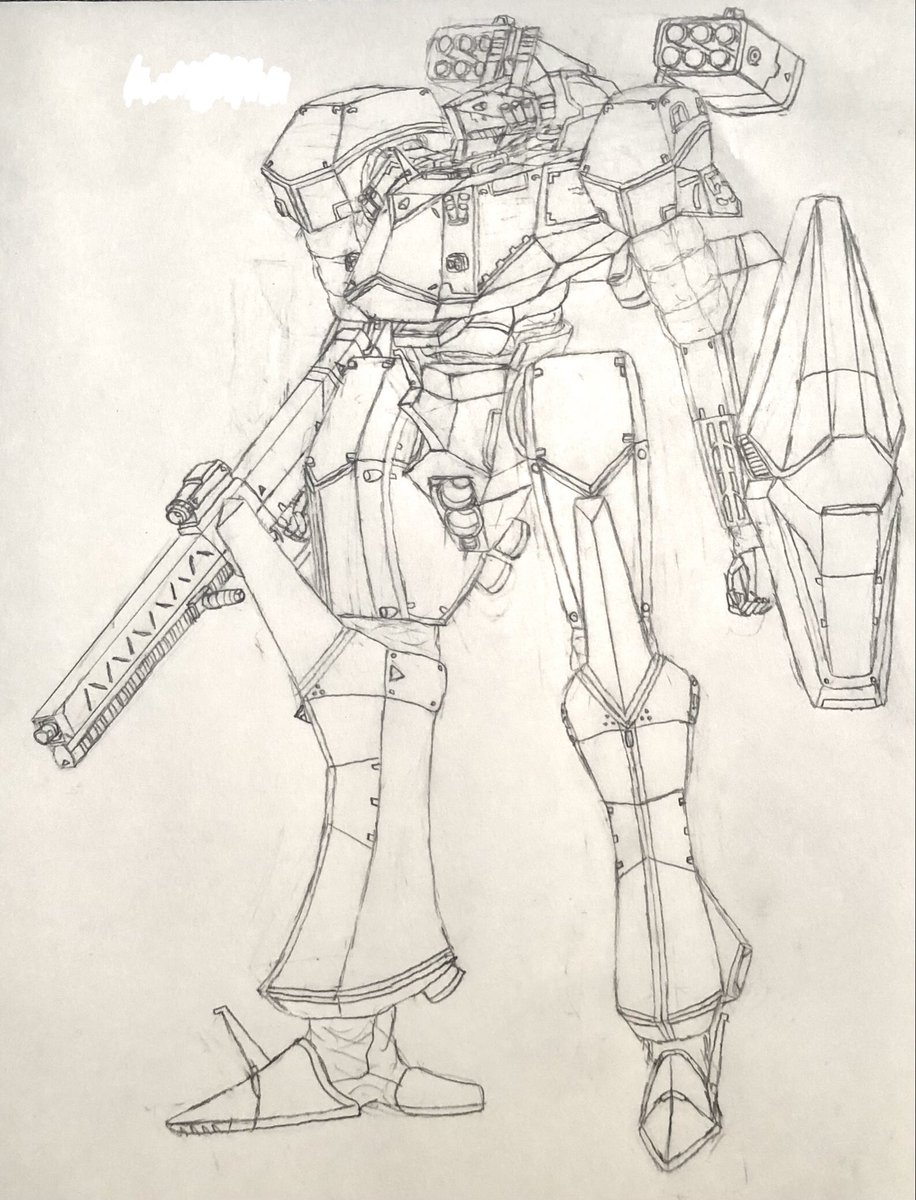 機体名　ハードボーラー　全長7.8m
横幅4.3m     重量48t   全重量59t

ゴリアテの後継機として開発された機体、高性能であるがゴリアテより高価になってしまった。
#mech #メカ