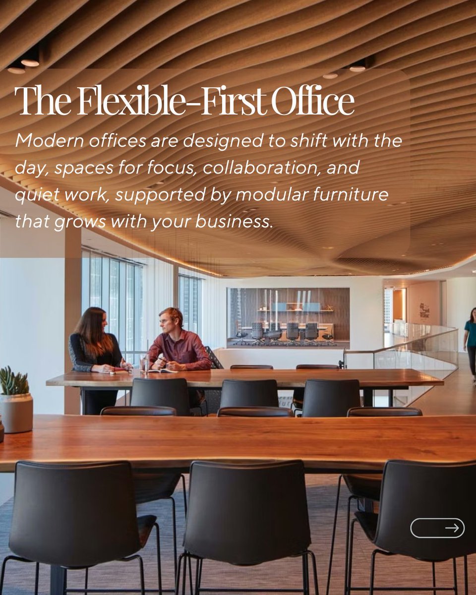 Designer4Office's tweet photo. Flexible layouts, wellbeing-driven design, smart technology, and sustainable materials are shaping the future workplace.
Office design is no longer optional, it’s strategic.
#OfficeDesign #FitOutTrends #FutureWorkplace #CommercialInteriors https://t.co/Th8Y6hD3om