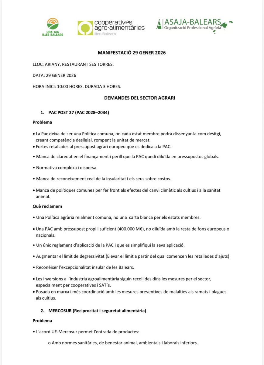 Asaja Balears tweet media