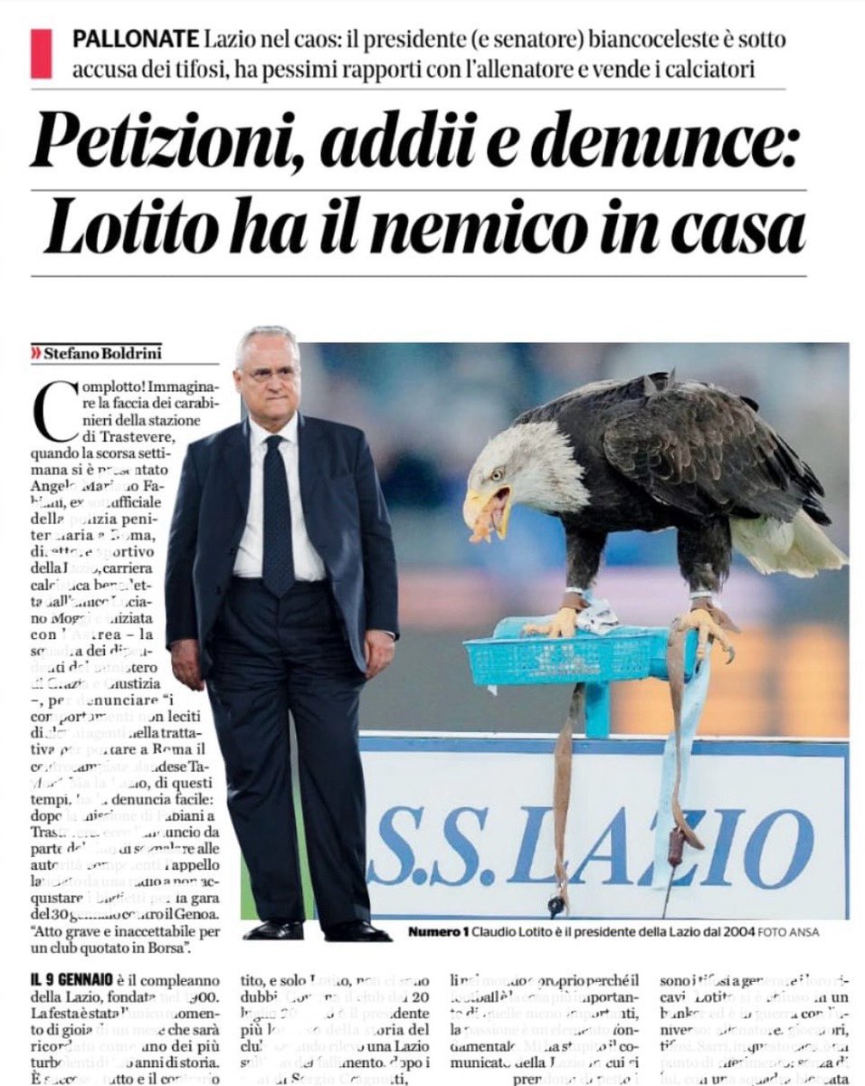 A cosa serve firmare la lettera al presidente Lotito? A chiedere un cambiamento e a far parlare della situazione che sta vivendo la nostra #Lazio e noi laziali. E oggi parla di questo e della petizione (firmata da oltre 27mila tifosi in 10 giorni, e con <a href="/aciapparoni/">alberto ciapparoni</a> speriamo di