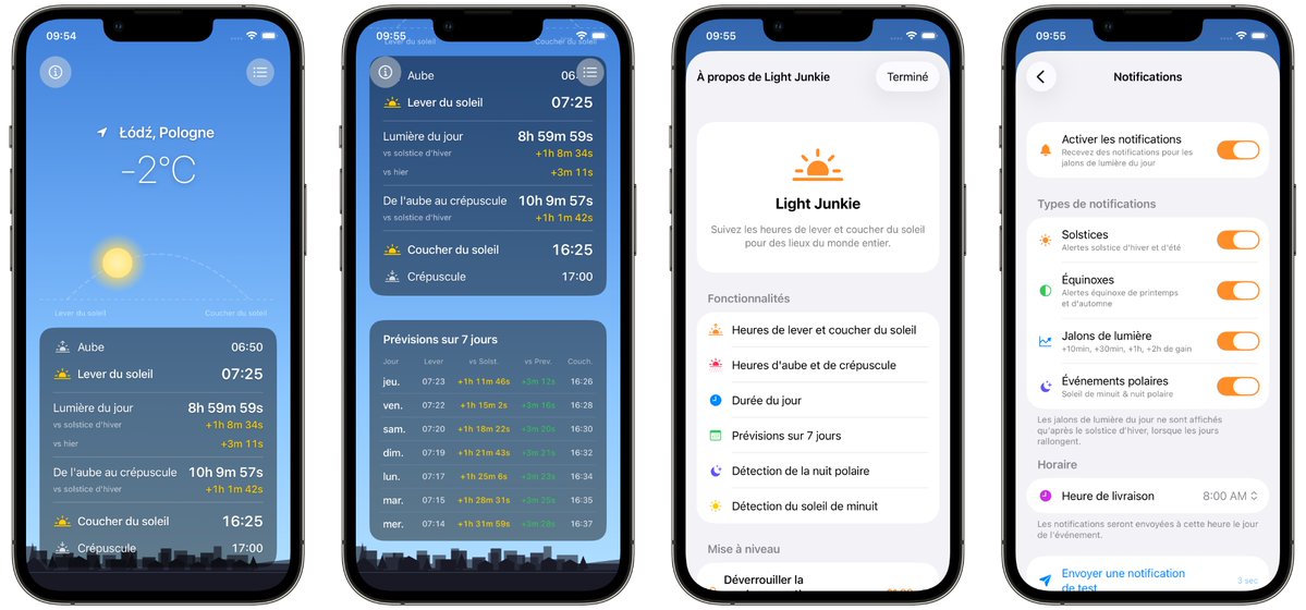 Bonjour ! Light Junkie est désormais disponible en français ! Vivement le printemps ! 🌸
--
Version 1.2 of Light Junkie for #iOS and #macOS is out. It brings French localization and some fixes for notifications and small layout improvements. 
apps.apple.com/pl/app/light-j…