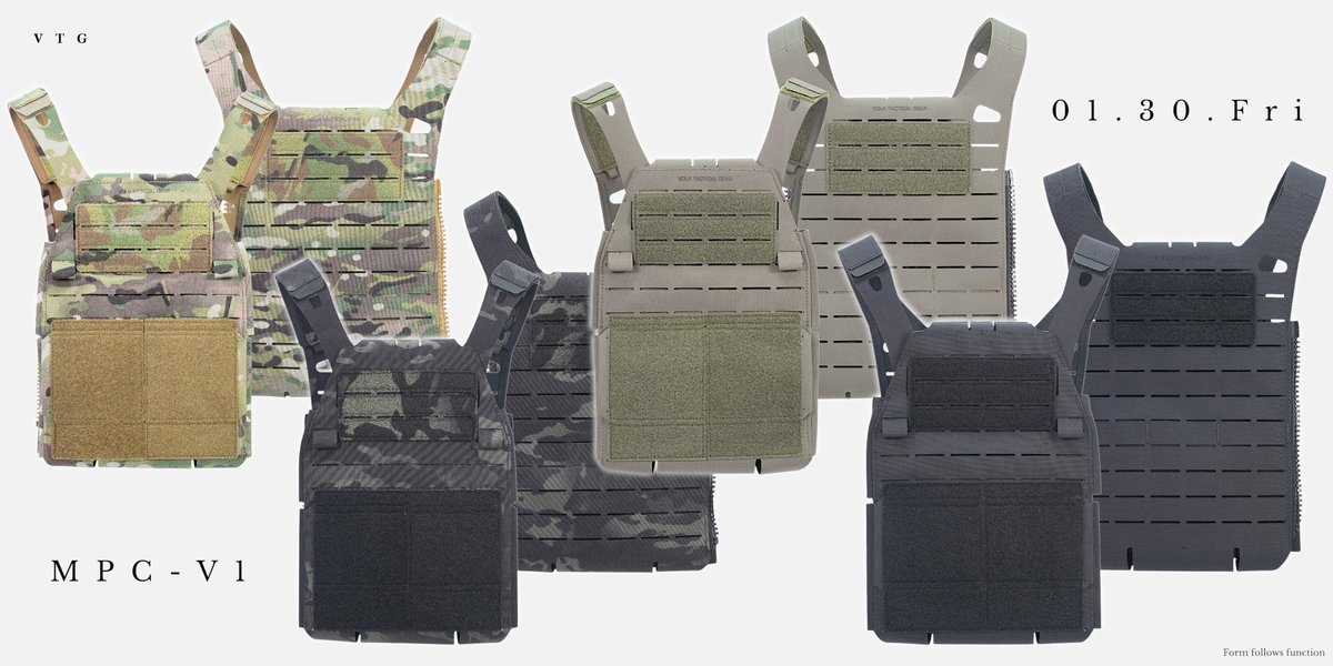 1月30日発売のMPC-V1】 VTGが送る3つ目のプレートキャリア。1stロット