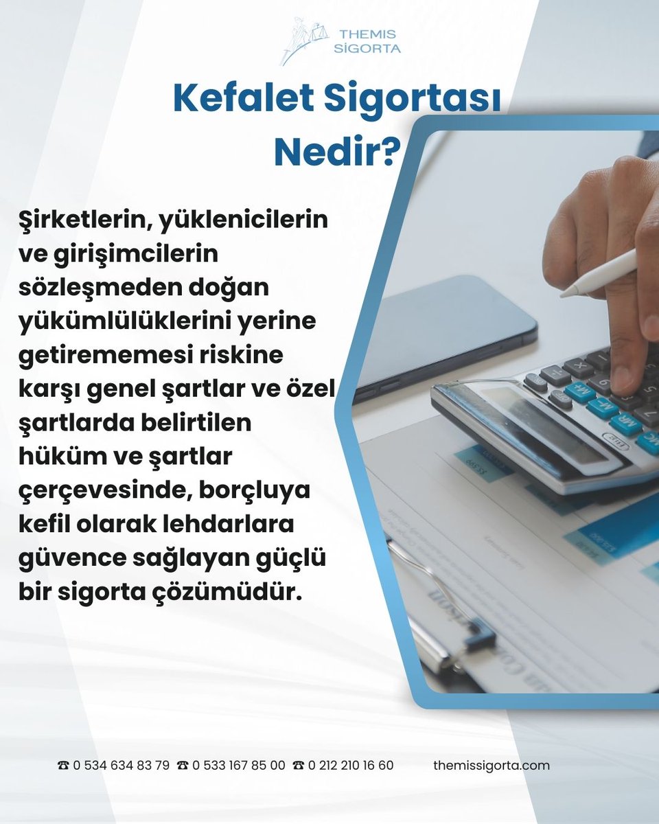 Paylaşım bilgilendirme amaçlı olup daha detaylı bilgi ve poliçe şartları için poliçe incelenmelidir.
Daha detaylı Bilgi için: themissigorta.com/kefalet-sigort…
Poliçe Almak için bize ulaşın...☎0534 634 8379 - ☎0533 167 8500 - ☎0212 210 1660
#kefaletsigortası #finans #banka #sigorta