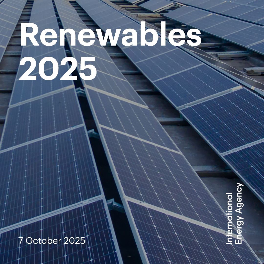 Explore our Renewables 2025 report 👇

Executive summary → iea.li/46HBSuM
Electricity → iea.li/48qyLbX
Transport → iea.li/48TGnDM
Heat → iea.li/46Xzb75