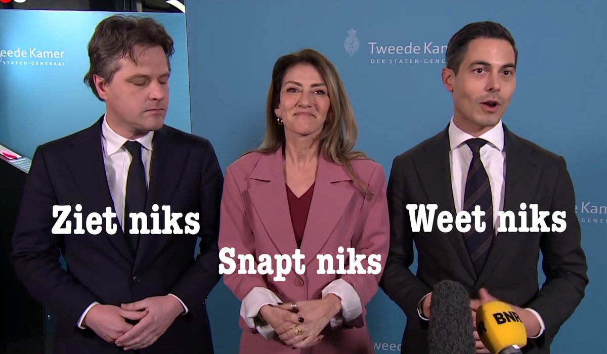 Het kabinet Niks.
“Fatsoenlijk naar de Kloten”