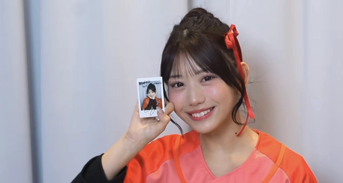まゆみちゃん可愛いチェキありがとう♥️ 今回ユニだから、絶対野球っ