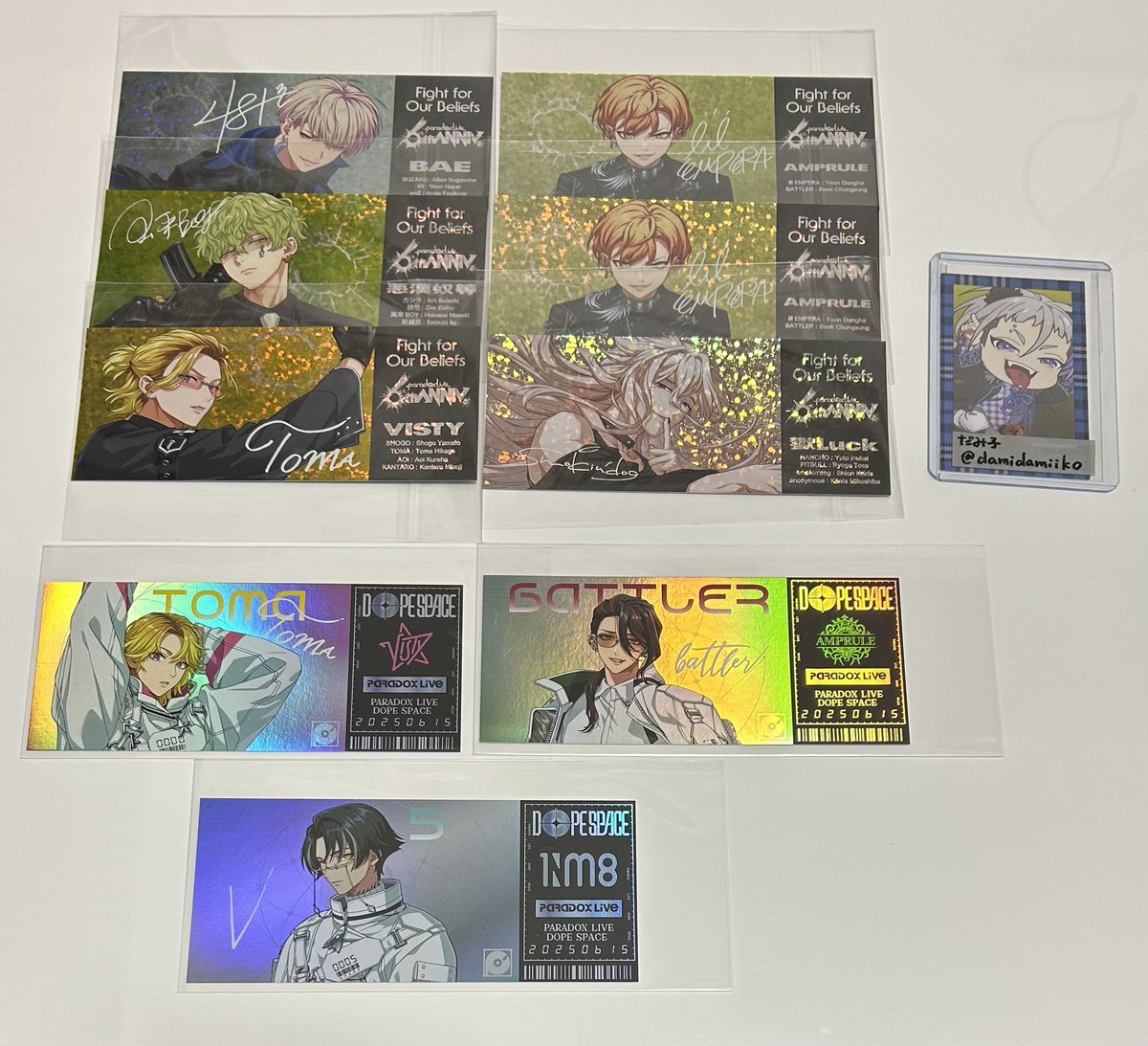 交換】Paradox Live パラライ 缶バッジ 6周年 5周年 ファボテリア